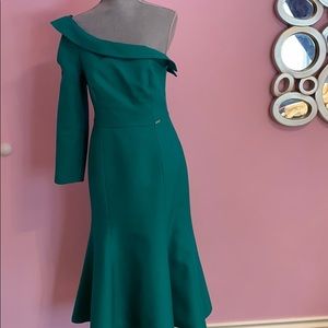 Green Ankle length dress